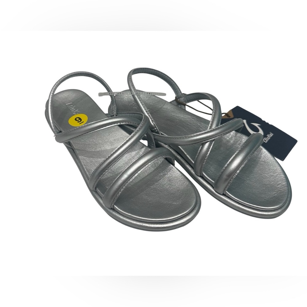 OluKai Tiare Strappy Sandals Silver Women's‎ Size: 9NWT